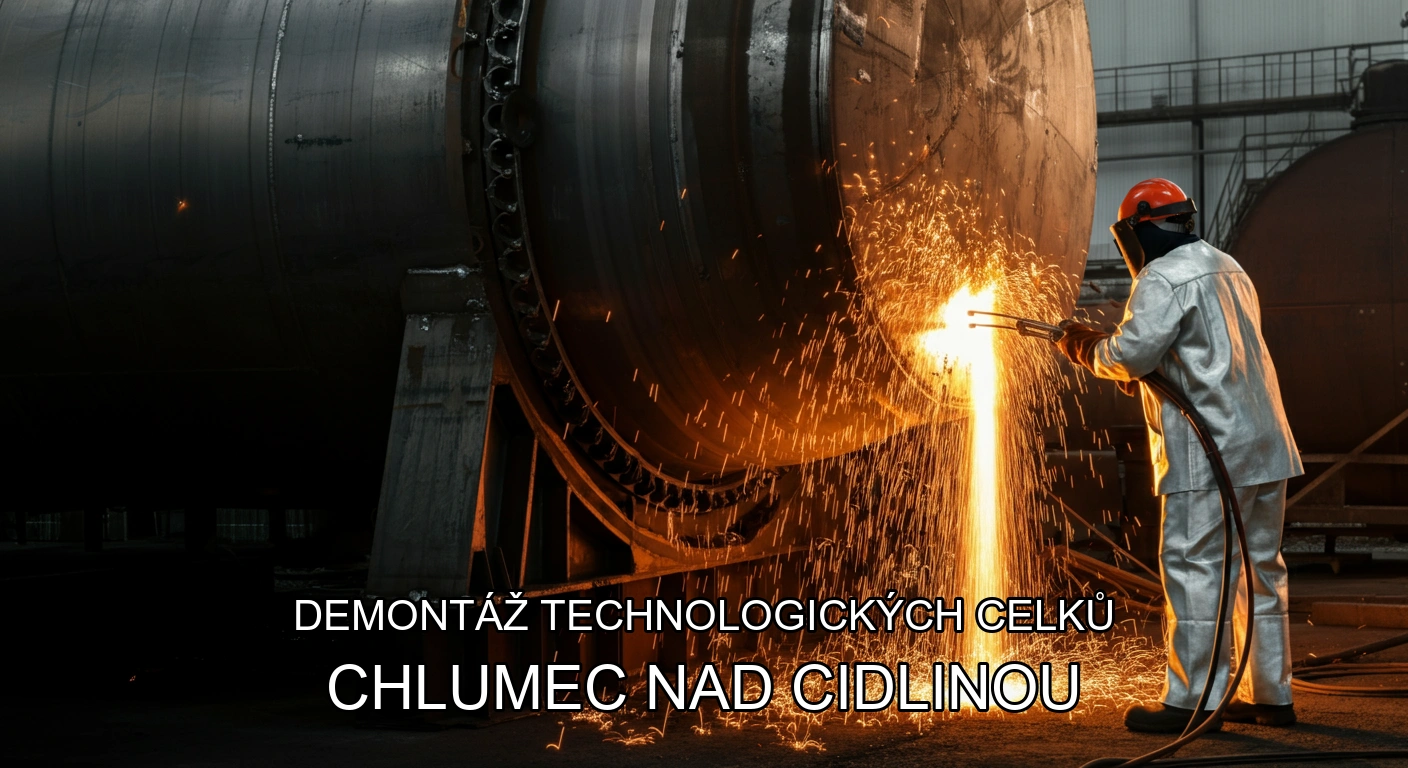 Demontáž technologických celků a hal Chlumec nad Cidlinou