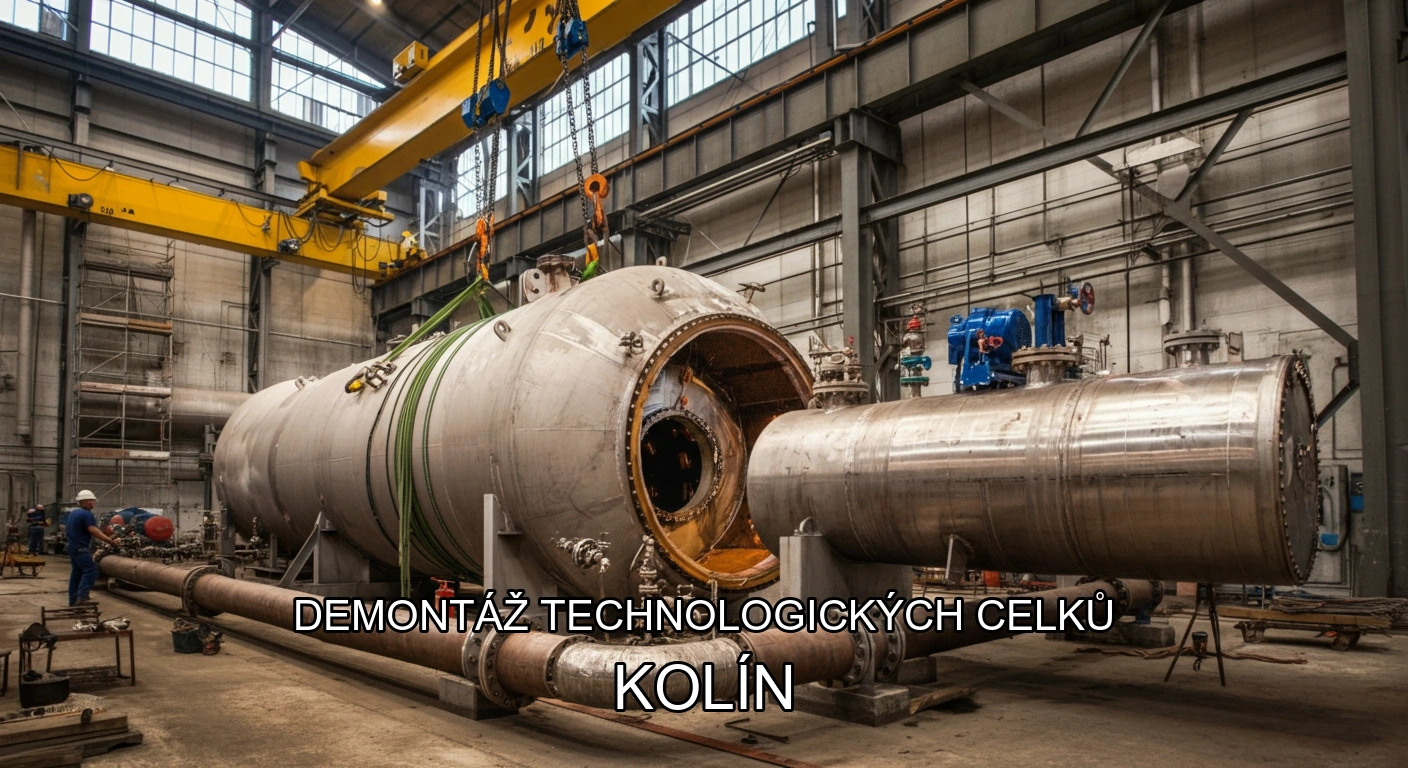 Demontáž technologických celků a hal Kolín