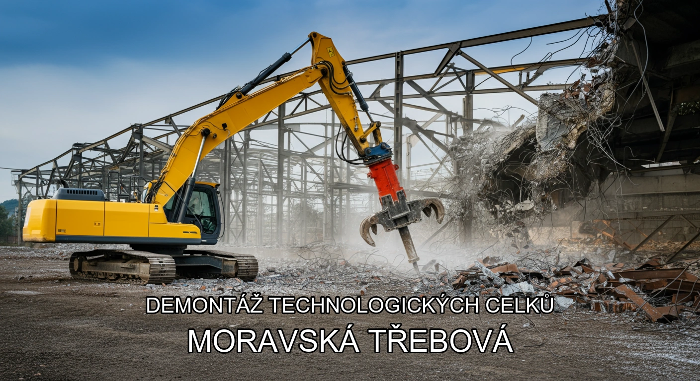 Demontáž technologických celků a hal Moravská Třebová