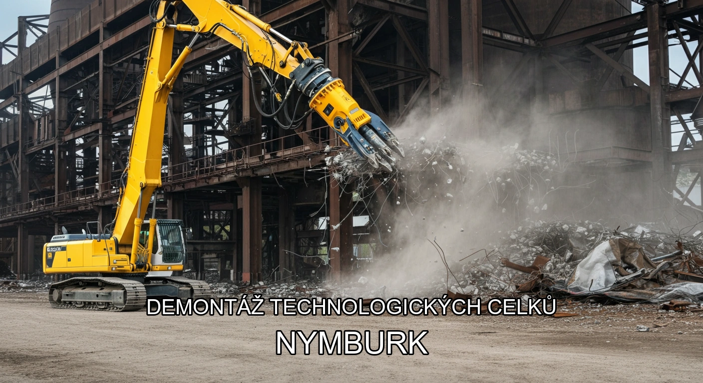 Demontáž technologických celků a hal Nymburk