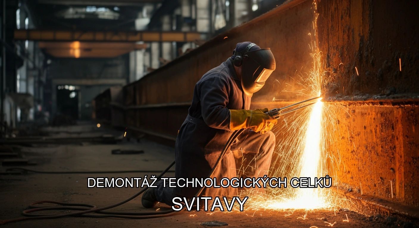 Demontáž technologických celků a hal Svitavy