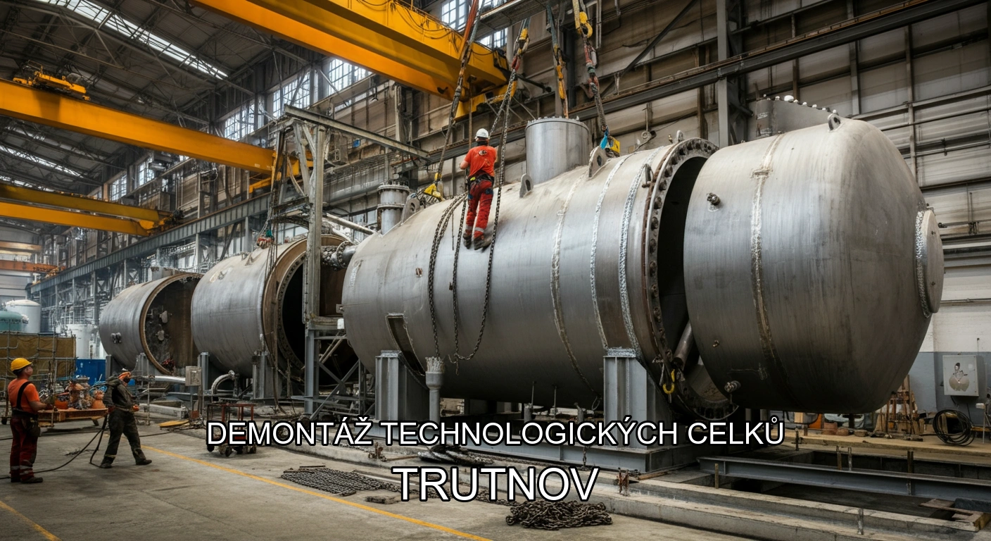 Demontáž technologických celků a hal Trutnov