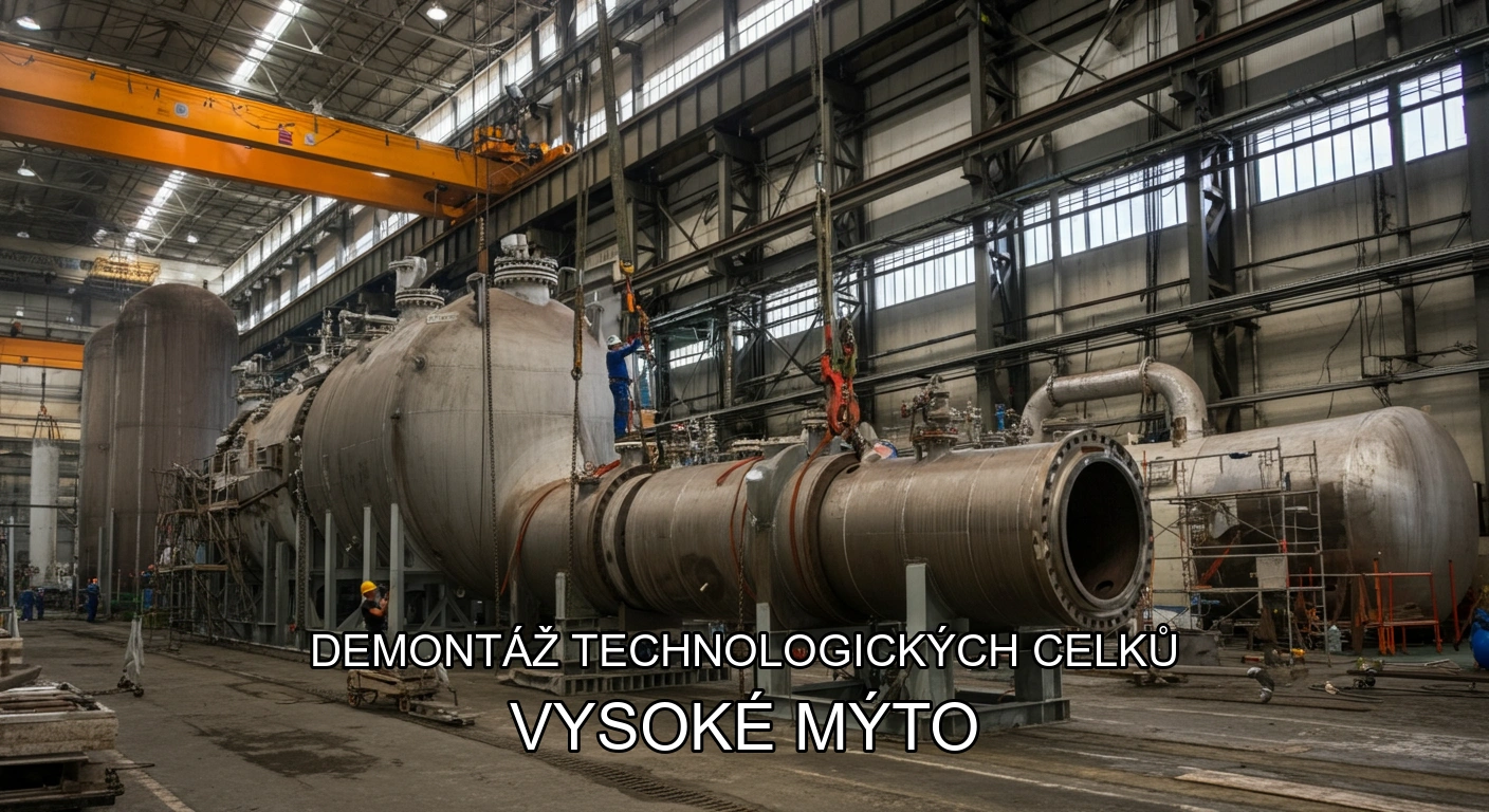 Demontáž technologických celků a hal Vysoké Mýto