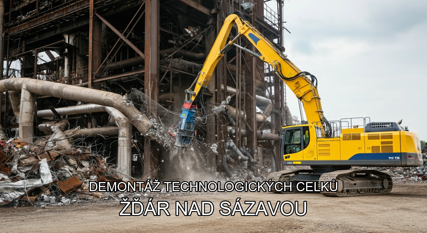 Demontáž technologických celků a hal Žďár nad Sázavou
